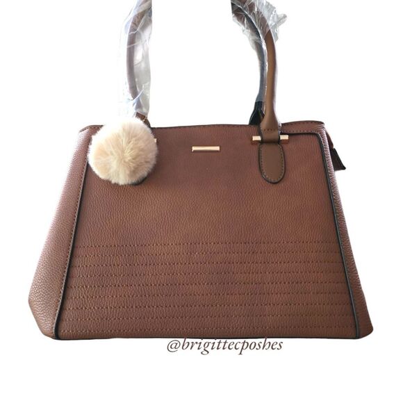 Women's Brown Handbag With Shoulder Strap - Picture 1 of 11
